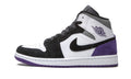 Air Jordan 1 Mid SE Court Sneakers in Purple Suede - product image from the listing.