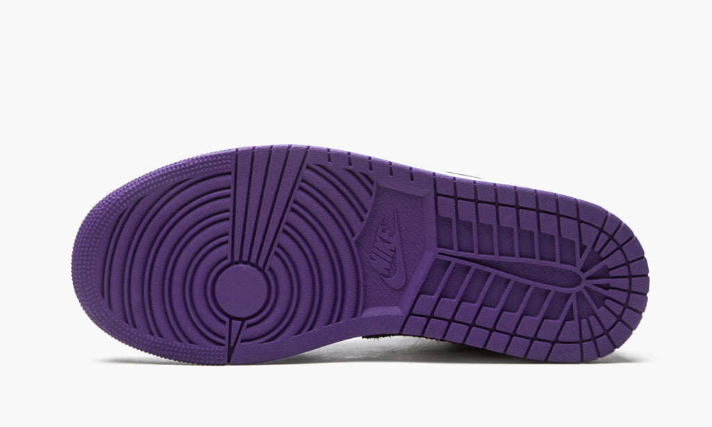 Air Jordan 1 Mid SE Court Sneakers in Purple Suede - product image from the listing.