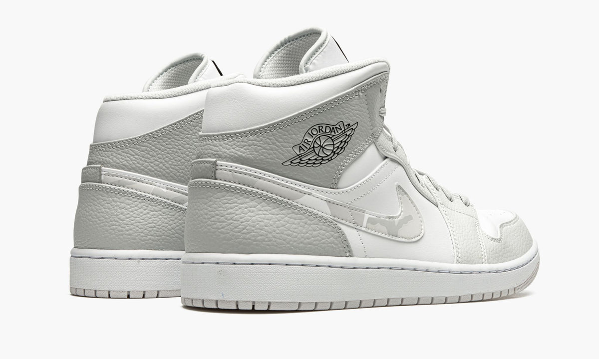 White Camo Sneakers - Air Jordan 1 Mid - product image from the listing.