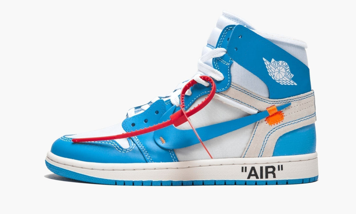 "Off-White - UNC" Air Jordan 1 Retro High Sneakers - product image from the listing.