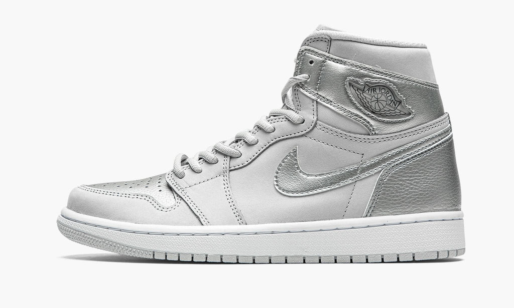 "Metallic Silver" Air Jordan 1 Retro High CO.JP Sneakers - product image from the listing.