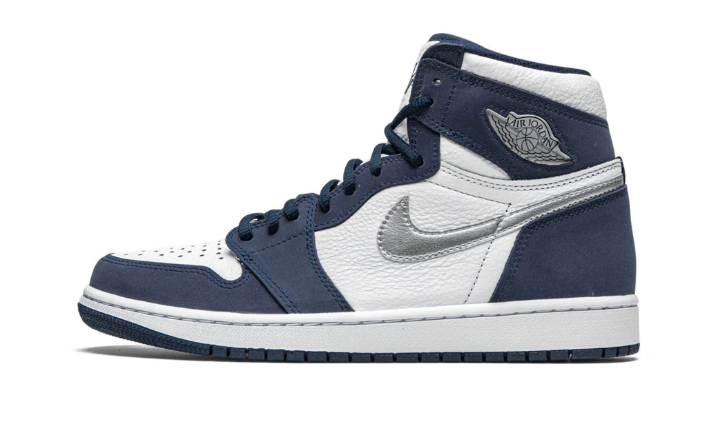 "Midnight Navy" Air Jordan 1 Retro High CO.JP Sneakers - product image from the listing.