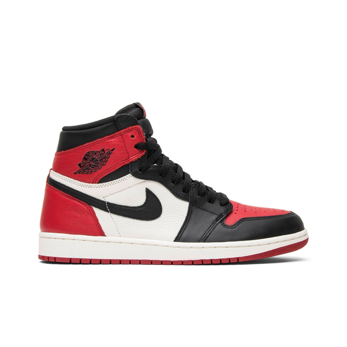 "Bred Toe" Air Jordan 1 Retro High OG 555088-610 Sneakers - product image from the listing.