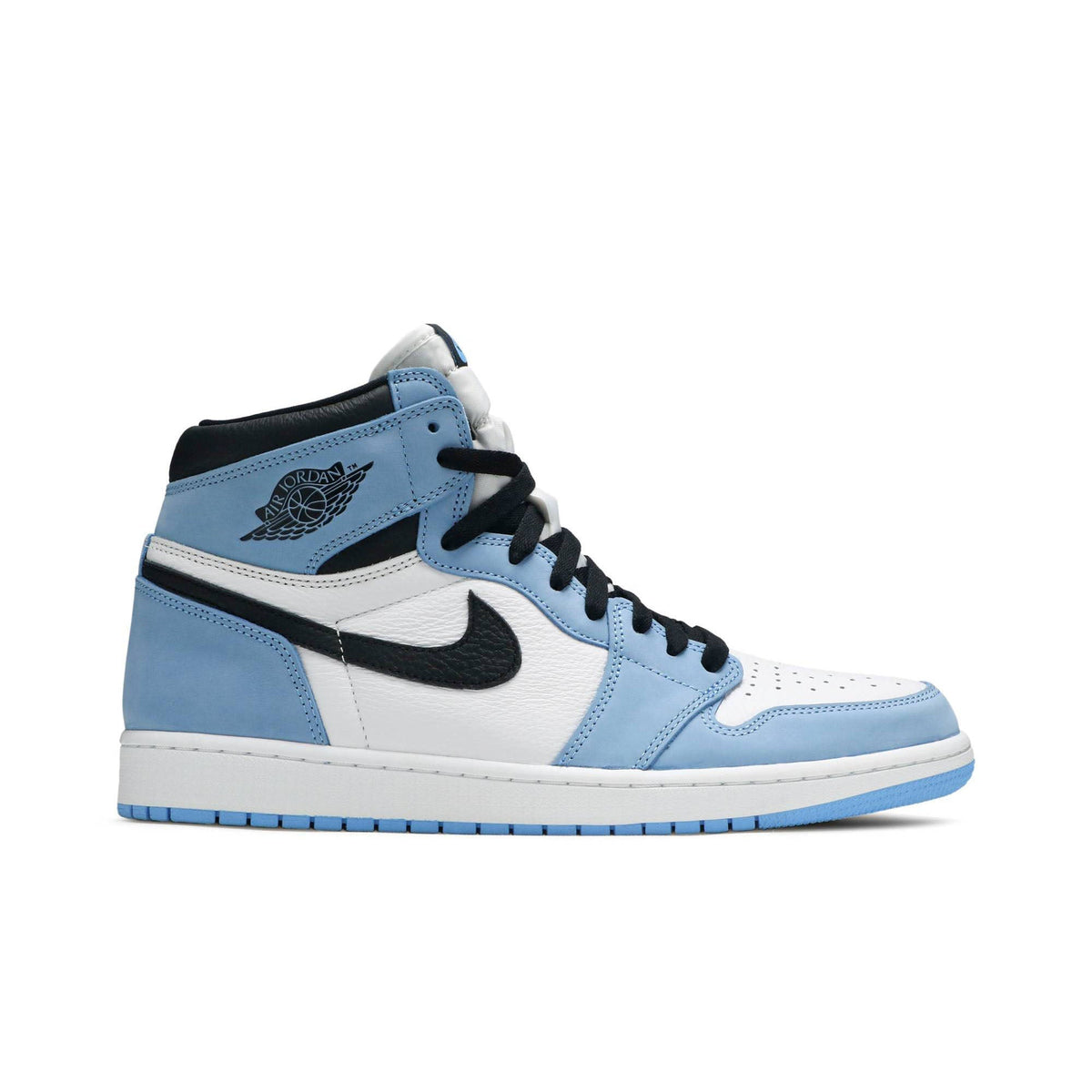 "University Blue" Air Jordan 1 Retro High OG 555088-134 Sneakers - product image from the listing.