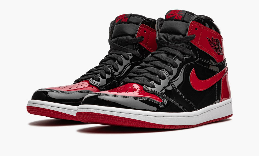 "Bred Patent" Air Jordan 1 Retro High OG Sneakers - product image from the listing.