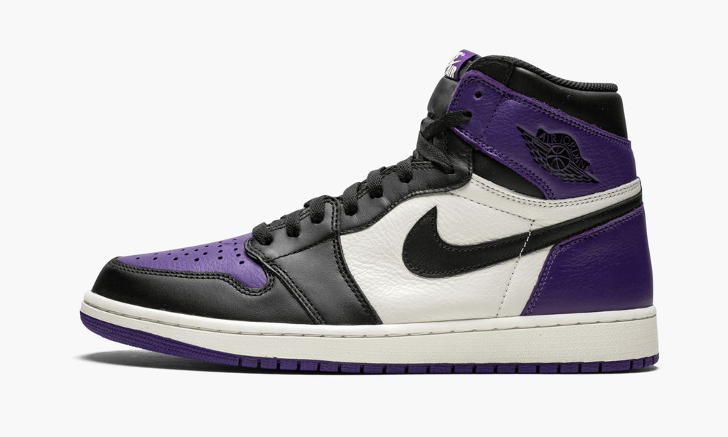 Air Jordan 1 Retro High OG Court Sneakers in Purple - product image from the listing.