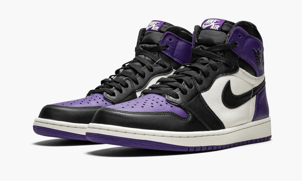 Air Jordan 1 Retro High OG Court Sneakers in Purple - product image from the listing.