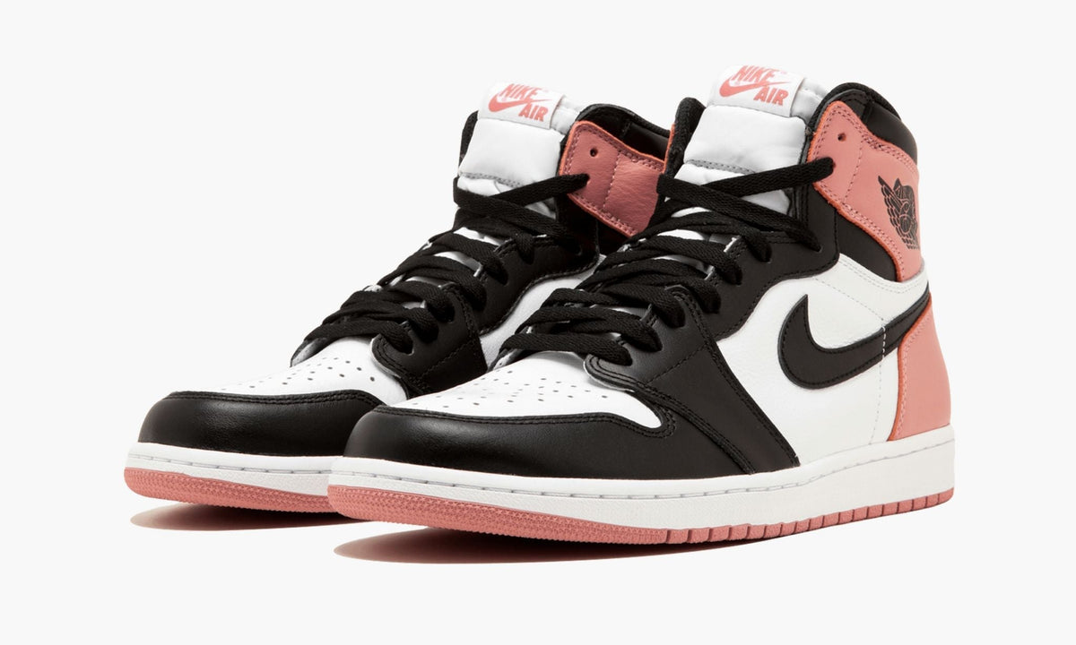 Air Jordan 1 Retro High OG NRG RUST Sneakers in PINK - product image from the listing.