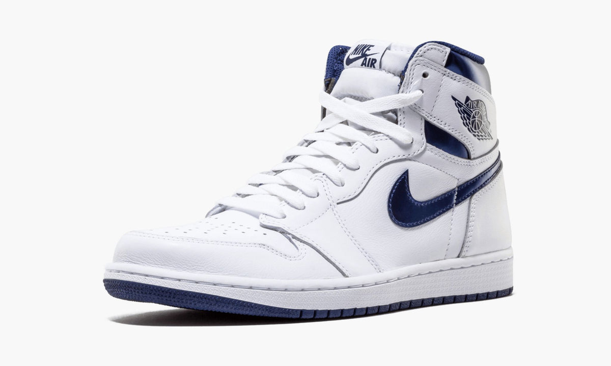 Air Jordan 1 Retro Sneakers in Metallic Navy - product image from the listing.