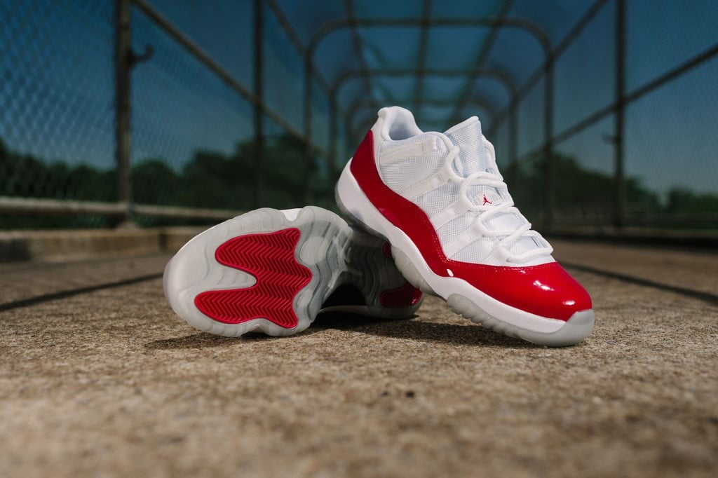 2016 Cherry Sneakers - Air Jordan 11 Retro Low - product image from the listing.