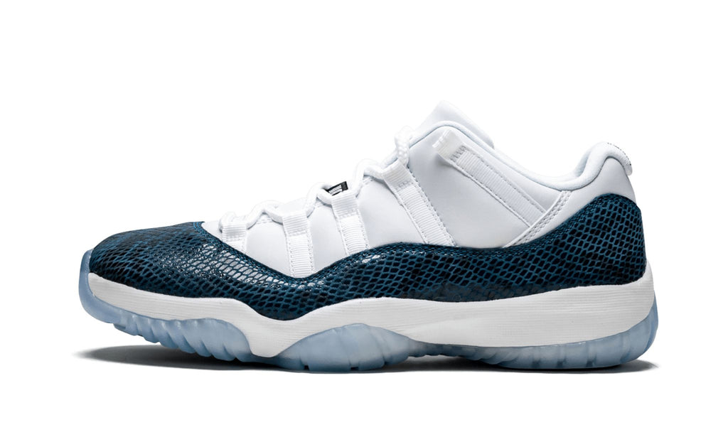 "Blue Snakeskin" Air Jordan 11 Retro Low LE Sneakers - product image from the listing.