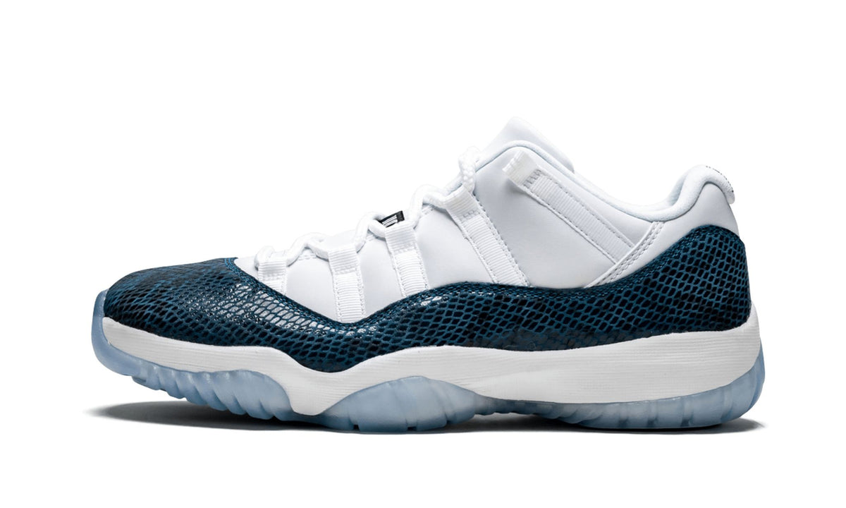 "Blue Snakeskin" Air Jordan 11 Retro Low LE Sneakers - product image from the listing.