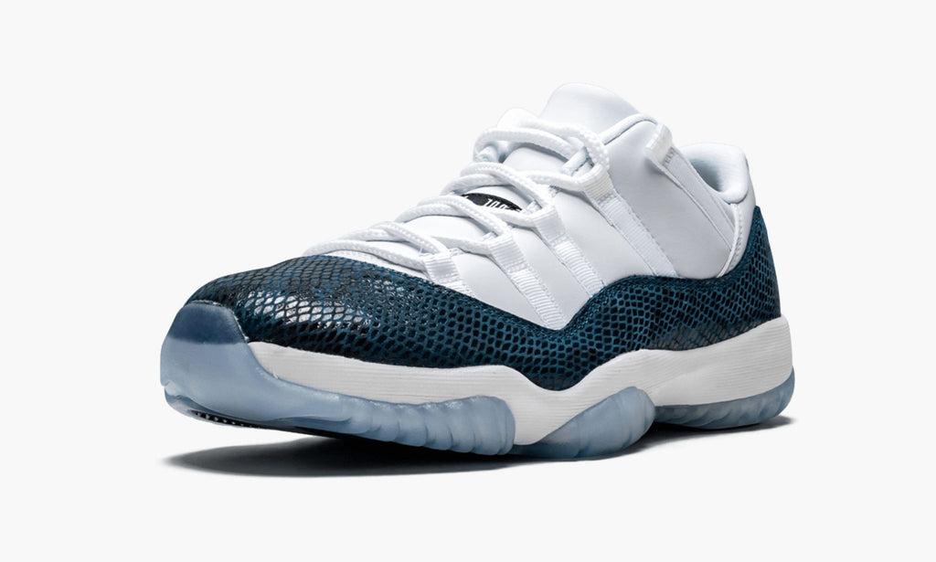 "Blue Snakeskin" Air Jordan 11 Retro Low LE Sneakers - product image from the listing.