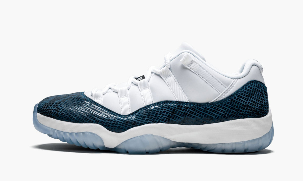 "Blue Snakeskin" Air Jordan 11 Retro Low LE Sneakers - product image from the listing.