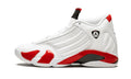 Candy Cane Sneakers - Air Jordan 14 - product image from the listing.