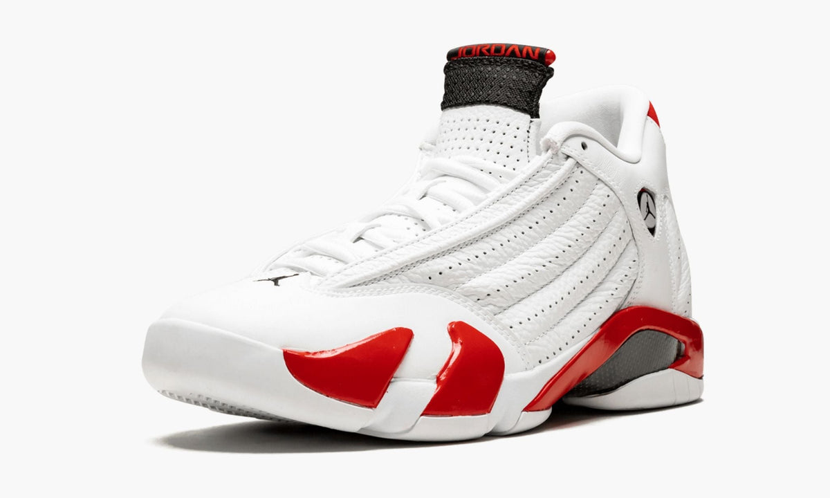 Candy Cane Sneakers - Air Jordan 14 - product image from the listing.