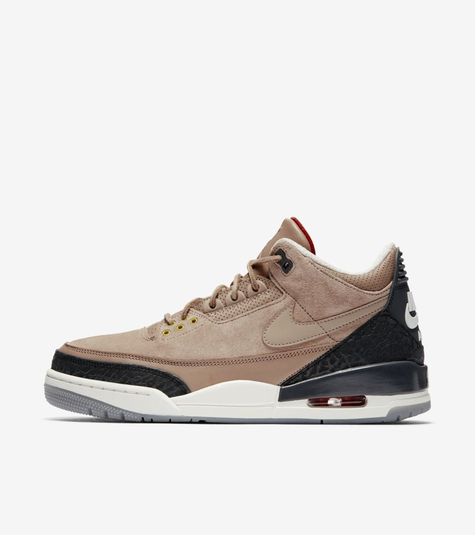 Air Jordan 3 JTH Bio Sneakers in Beige Suede - product image from the listing.