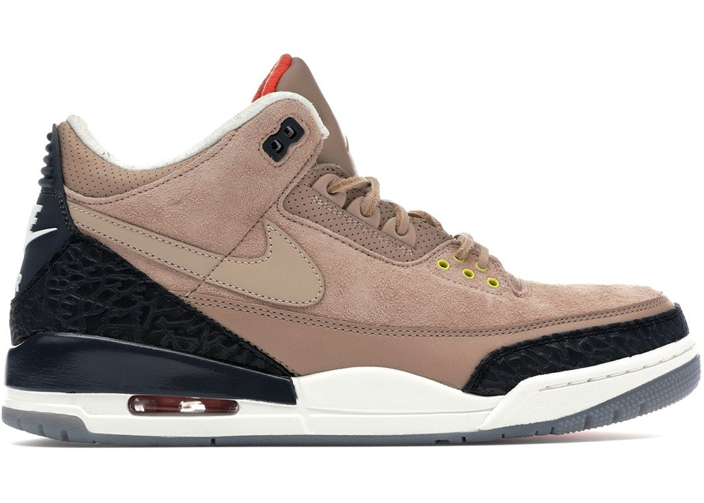 Air Jordan 3 JTH Bio Sneakers in Beige Suede - product image from the listing.