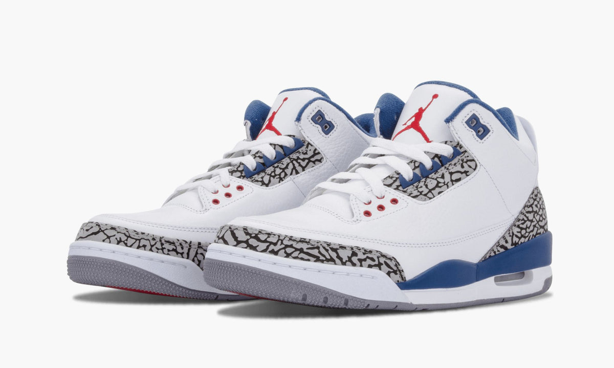 "True Blue" Air Jordan 3 Retro Sneakers - product image from the listing.