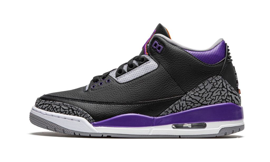 Air Jordan 3 Retro Court Sneakers in Purple - product image from the listing.