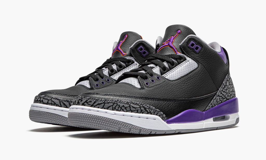 Air Jordan 3 Retro Court Sneakers in Purple - product image from the listing.