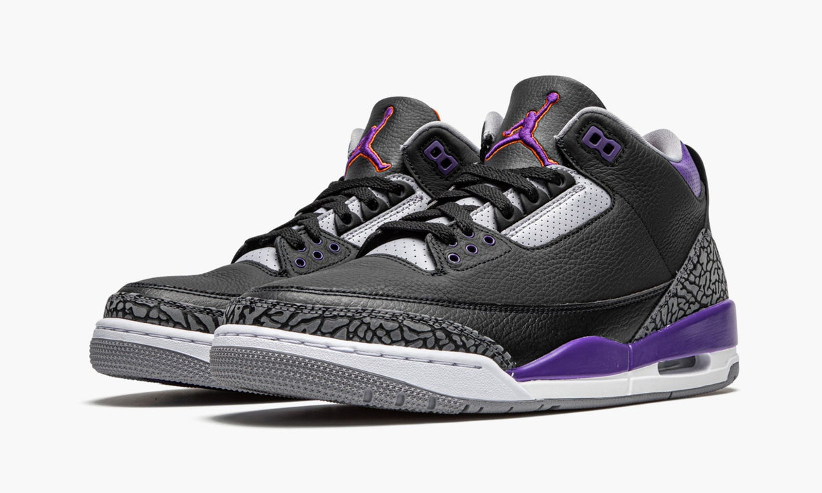 Air Jordan 3 Retro Court Sneakers in Purple - product image from the listing.