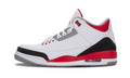 Air Jordan 3 Retro Fire Sneakers in Red - product image from the listing.