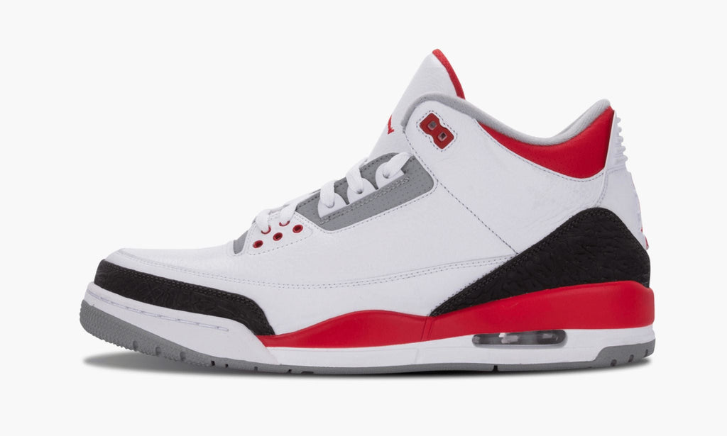 Air Jordan 3 Retro Fire Sneakers in Red - product image from the listing.