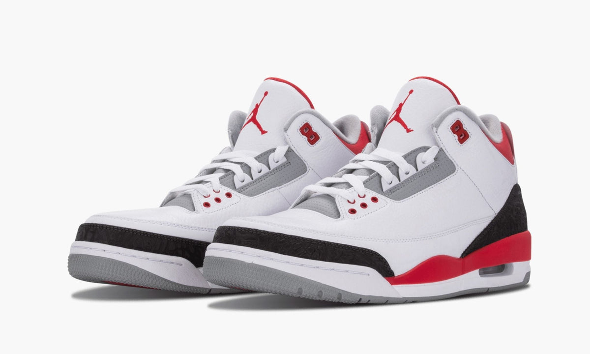 Air Jordan 3 Retro Fire Sneakers in Red - product image from the listing.