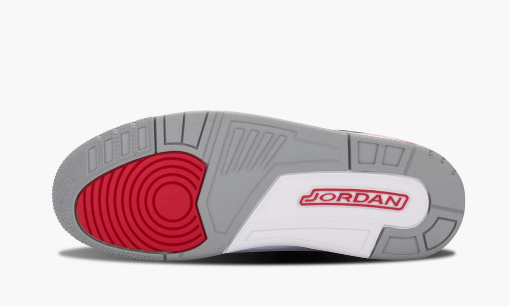 Air Jordan 3 Retro Fire Sneakers in Red - product image from the listing.
