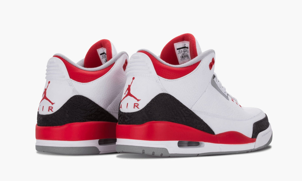 Air Jordan 3 Retro Fire Sneakers in Red - product image from the listing.