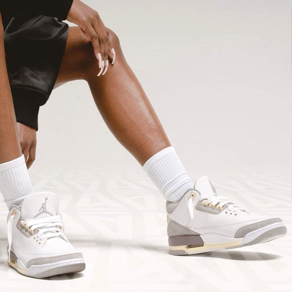 Women's Air Jordan 3 Retro SP x A Ma Maniére Violet Ore Sneakers - product image from the listing.