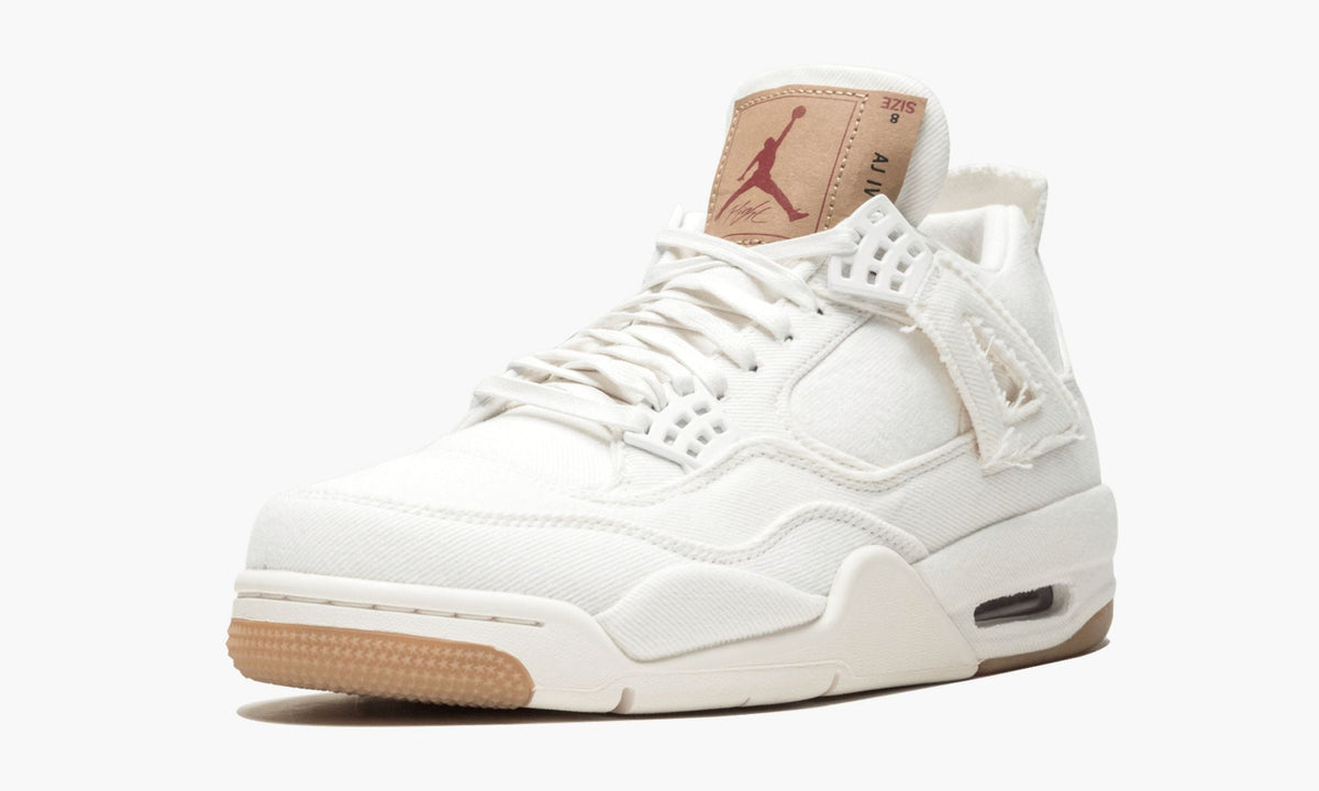 Air Jordan 4 Retro Levis NRG Sneakers in White Denim - product image from the listing.