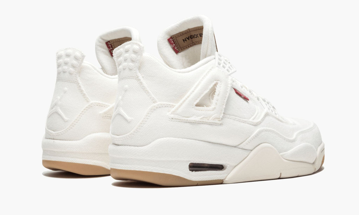 Air Jordan 4 Retro Levis NRG Sneakers in White Denim - product image from the listing.