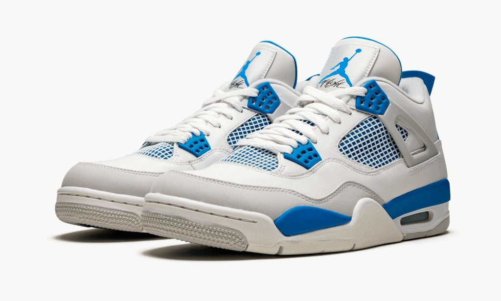 Air Jordan 4 Retro Military Sneakers in Blue - product image from the listing.