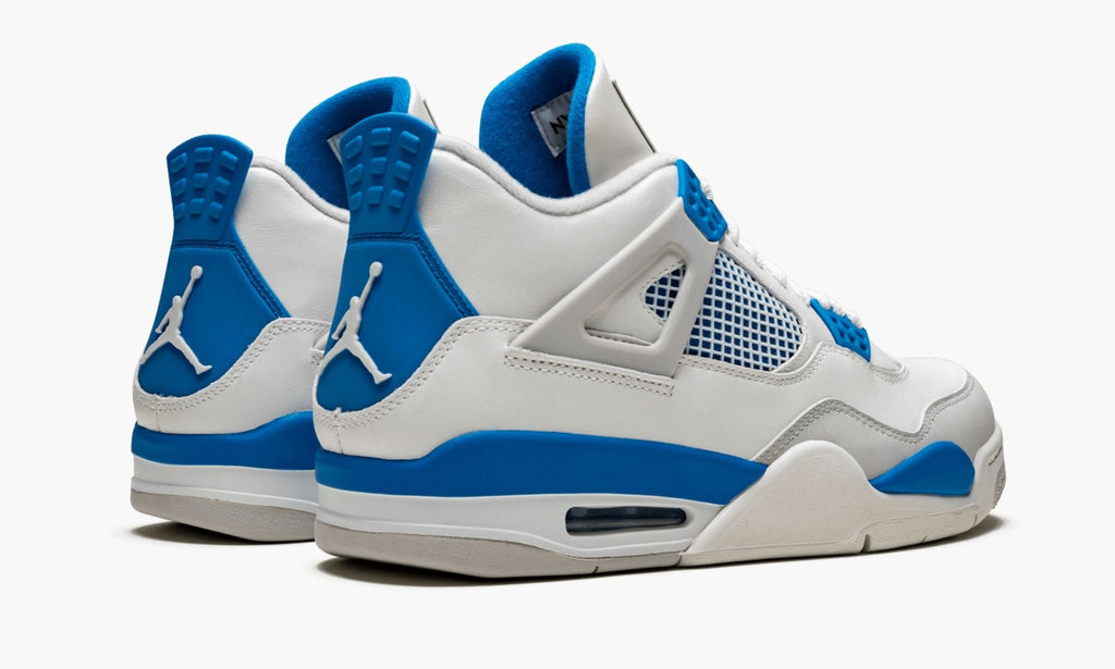 Air Jordan 4 Retro Military Sneakers in Blue - product image from the listing.