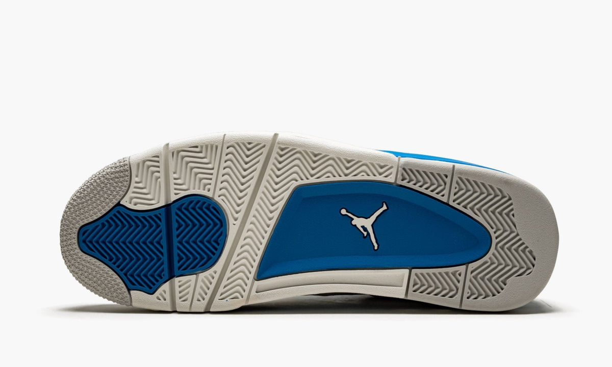 Air Jordan 4 Retro Military Sneakers in Blue - product image from the listing.