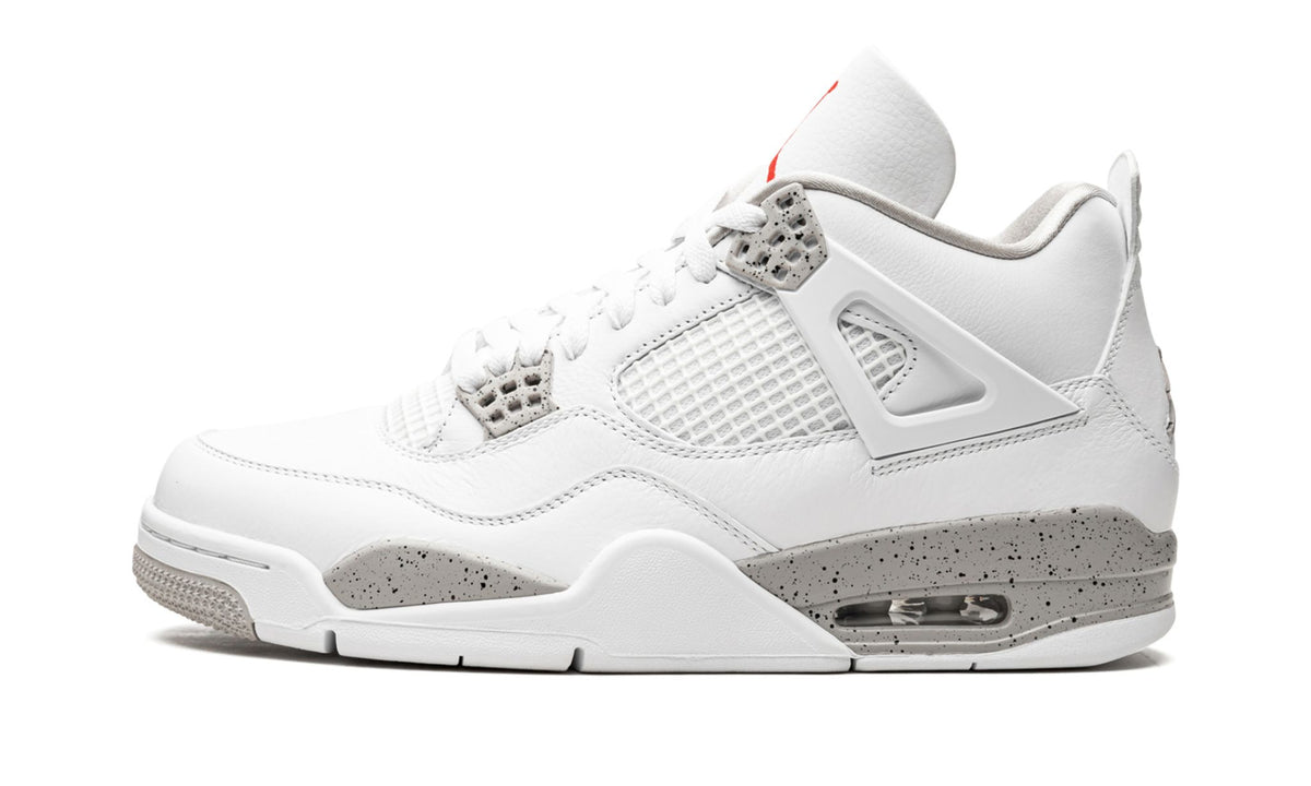 White Oreo Sneakers - Air Jordan 4 Retro - product image from the listing.