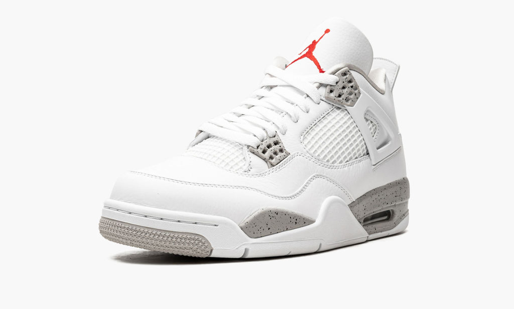 White Oreo Sneakers - Air Jordan 4 Retro - product image from the listing.