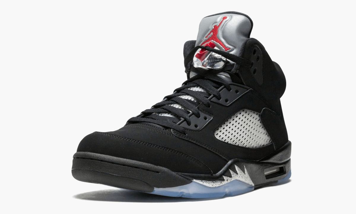 "Black / Metallic" Air Jordan 5 Retro OG Sneakers - product image from the listing.
