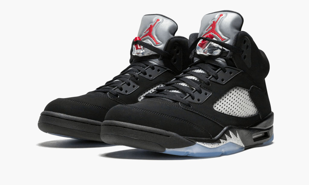 "Black / Metallic" Air Jordan 5 Retro OG Sneakers - product image from the listing.