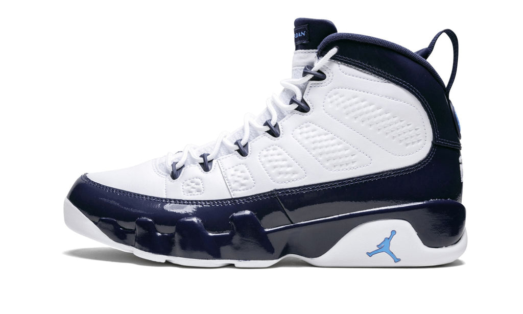"UNC" Air Jordan 9 Retro Sneakers - product image from the listing.