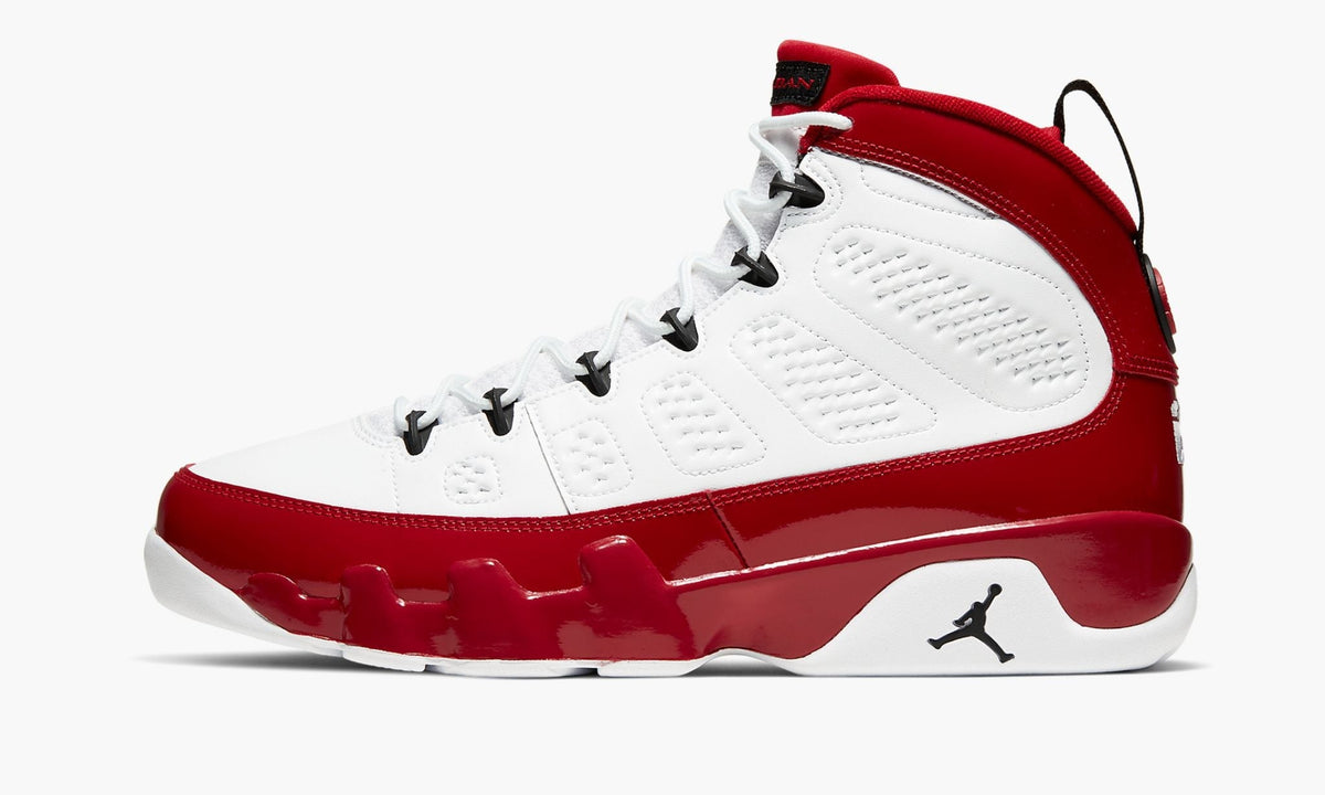 Air Jordan 9 Sneakers in White/Red/Black - product image from the listing.