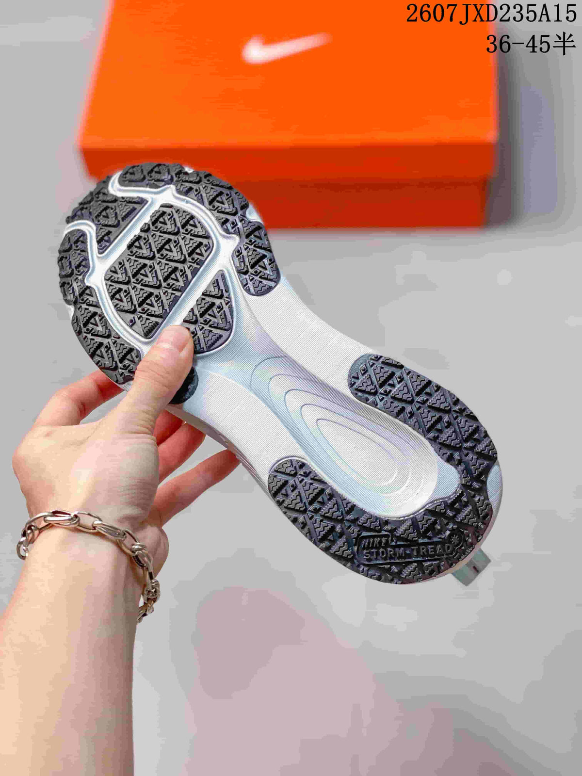 Nike Air Zoom Vomero 18 GTX Running Shoes in White Light Blue - product image from the listing.