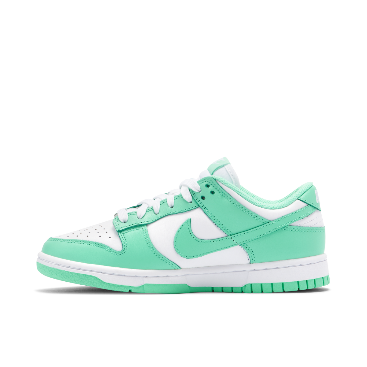Women's NIKE DUNK LOW GREEN GLOW - product image from the listing.