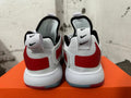 Nike White and Red Basketball Trainers with Strap - product image from the listing.