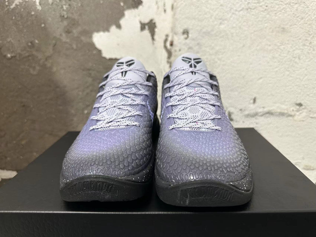 Black and Purple Nike Kobe 6 Basketball Shoes - product image from the listing.