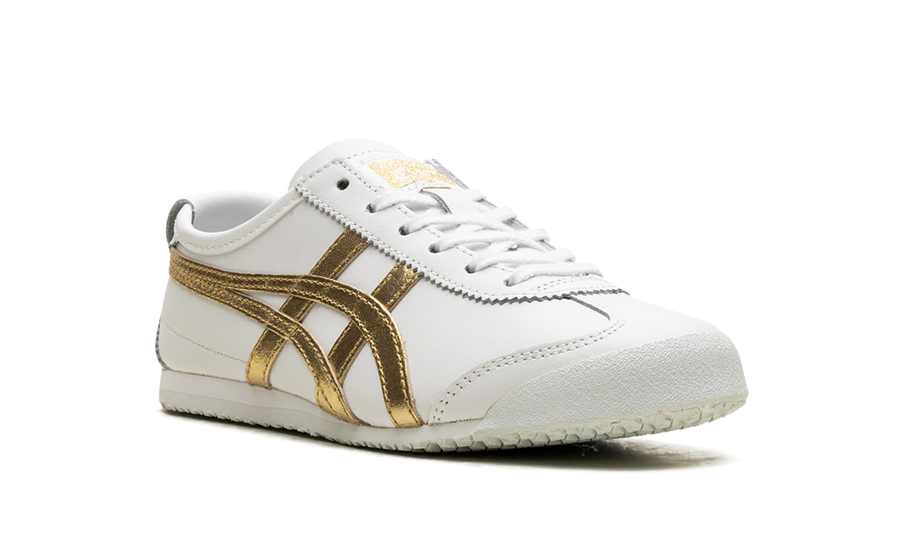 White Rich Gold - Onitsuka Tiger Mexico 66 Sneakers - product image from the listing.