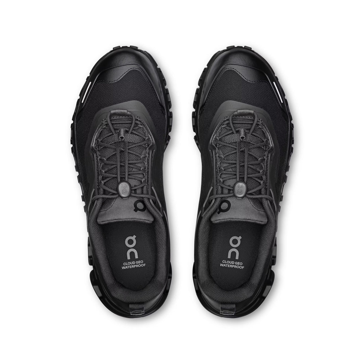 Women's On Cloud 6 Geo Waterproof Black/Black Lifestyle Sneakers - product image from the listing.