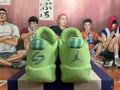 Jordan Luka 1 Basketball Shoes in Green, in Pink and Purple - product image from the listing.